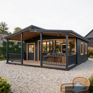 Easy Install Mobile Tiny House 20ft Expandable Container House with Bedroom Kitchen Living Room Minimalist Prefab Design